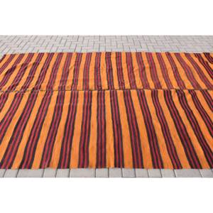 พรมปู10.8ft ขนาดใหญ่สีส้มแดงคลาสสิกวัสดุ PP ความหนา10มม. พรมยางเย็บปะติดปะต่อกันทรงสี่เหลี่ยมผืนผ้า - Product Image 3