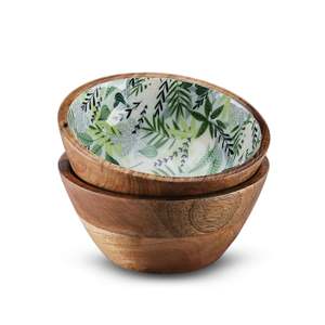 Tazón de Madera Ecológico Hecho a Mano con Diseño Moderno y Logotipo Personalizado para Servir Cereales/Postres en Restaurantes y Servicios de Catering al por Mayor - Product Image 2