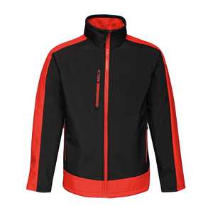 Chaquetas Softshell para Hombre, Estilo Ejecutivo, Cortavientos con Contraste, Cuello Alto, Venta al por Mayor Directa de Fábrica - Product Image 5
