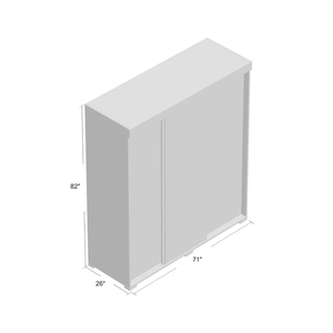 Muebles de Dormitorio GODI, Armario de Madera con Tres Puertas Corredizas, <span class=keywords><strong>Roperos</strong></span> <span class=keywords><strong>y</strong></span> <span class=keywords><strong>Closets</strong></span> de Madera para Armar, Sistemas Modernos - Product Image 5