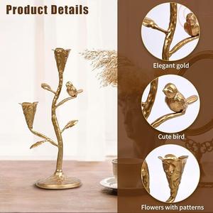 Elegante Portavelas de Metal con Color y Logotipo Personalizables para Decoración de Mesa Interior, Eventos, Estilismo y Uso en Hostelería - Product Image 3