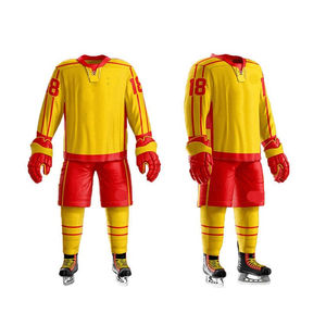 Conjuntos de Uniformes de Hockey sobre Hielo con Estampado por Sublimación de Moda Deportiva / Colores Personalizados de Alta Calidad, Logotipo, Transpirable, Secado Rápido 100% - Product Image 5