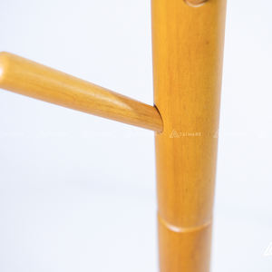 Perchero independiente personalizado Perchas de madera para el hogar con Soporte redondo y triangular Soportes y estantes de almacenamiento - Product Image 6