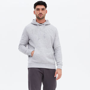 100% coton personnalisé brodé hommes sweat à capuche lourd Style Streetwear avec polaire pour hiver pull à capuche thermique - Product Image 2