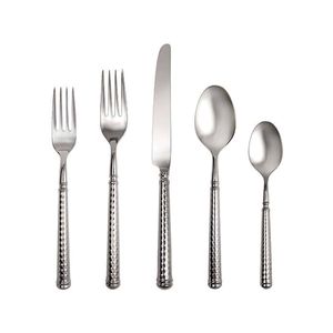 Wholesale Contemporary Design 4-Piece Stainless Steel Cutlery Set Hand Forged Mirror Polished Knife Fork <b>Flatware</b> for Weddings - Product Image 5