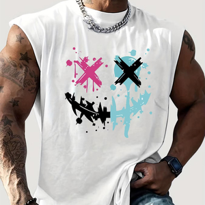 High Quality Custom Logo Design Men <b>Gym</b> Stringer Tank Top Fitness Clothing Cotton Sleeveless <b>Vests</b> - Product Image 1