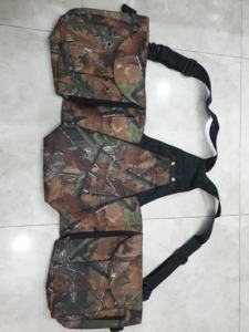 Gilet Cordura personnalisé de fauconnerie camouflage, gilet de chasse avec grande poche arrière matériau antidérapant gilet lavable de haute qualité - Product Image 2