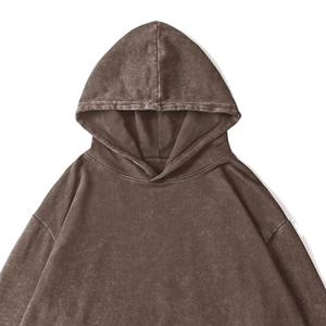 Sudadera con Capucha Vintage para Hombre, Invierno, Alta Calidad, 100% Algodón, Lavado Ácido, Impresión Digital, Tinte Liso, Técnica Stone, Servicio OEM 2026 - Product Image 5