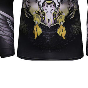 Heavy Quality Rush Guard For Unisex Long Sleeves Quick Dry Mock Neck Custom Print MMA Rush Guard - Product Image 5