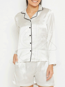 Design unique Vêtements de nuit mignons pour les patchs personnalisés Ensemble court pour femmes Vêtements de nuit avec des produits de qualité supérieure - Product Image 5