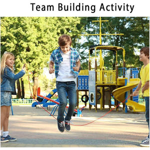 Cuerda para Saltar de 16 Pies Ajustable con Mango de Madera, Cuerda para Saltar en Equipo para Niños y Adultos, Larga Suficiente para 5-6 Personas - Product Image 5