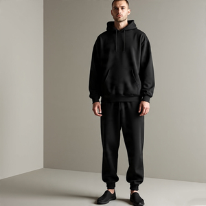 Ensemble de survêtement d'hiver pour homme, design personnalisé de haute qualité, effet usé, avec logo personnalisé, luxueux, respirant, 100% coton - Product Image 1