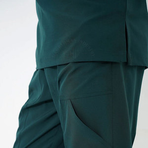 Solid Color Breathable Spandex Custom Design High Quality Comfortable Medical <b>Scrub</b> Uniforms Streetwear Style <b>Scrub</b> <b>Sets</b> - Product Image 3