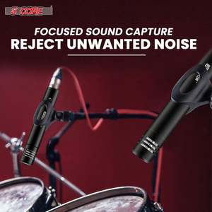 5Core Instrument <b>Microphone</b> Professional XLR Cardioid Pencil Stick <b>Condenser</b> Mic - Product Image 2