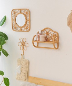 Art Deco Round Glass Wall Mirror-<b>Large</b> <b>Framed</b> Meadow Decor - Product Image 3