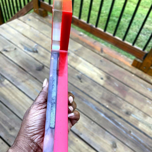 Resin Epoxy Church Cross Cutout with Smooth Edges and Vibrant colors High Quality - Product Image 1