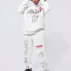 ''New Arrival Oversized Blank Fashion Graphic Streetwear Tracksuit Set | <b>3D</b> Printed <b>Hoodie</b> and Joggers for Men'' - Product Image 1
