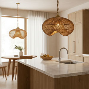 Lámpara Colgante de Bambú Ligera, Moderna, Hecha a Mano y Duradera para Sala de Estar - Decoración de Interiores Moderna - Product Image 1