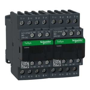 Contattore SCHNEIDER ELECTRIC LC2DT40BD TeSys D 4P(4 NO) AC-1 con Bobina 24 V DC <= 440 V 40 A - Product Image 1