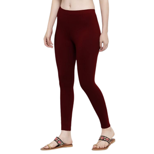 Leggings de yoga pour femmes en coton biologique et fibre de bambou, décontractés, respirants, tricotés, confortables, pour l'été, en gros - Product Image 3