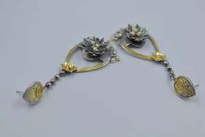 latest fashion trending handmade New Unique Design Dual Tone Indian Jewelry <b>Earrings</b> For Women and <b>girls</b> - Product Image 5