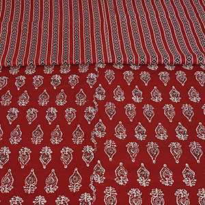 Maroon Floral Print 240 TC Cotton Double <b>Bed</b> Dohar SHKR1020 <b>Comforter</b> - Product Image 2