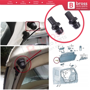 BSP1212 ชุดกันกระแทกฝาท้ายรถยนต์ 2 ชิ้น สำหรับ 6X0827499 5KD827499 3C5827499B - Product Image 5