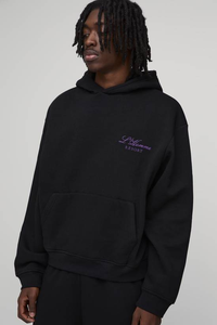 Ensemble de sweats à capuche pour hommes, en coton épais 100 %, design simple, personnalisable, pour la gym et le fitness, à manches longues et chauds, vente en gros - Product Image 3