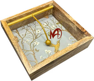 Culterio de servilletas de madera de mango> Cubiertos de tres secciones con varilla de Irán> Impresión digital> con revestimiento esmaltado> Acabado brillante> - Product Image 1