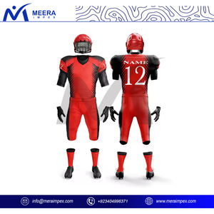 Conception personnalisée OEM uniformes de football américain pour les jeunes vêtements d'entraînement respirants à manches courtes ensembles d'uniformes de football américain - Product Image 4