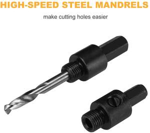 26 Stuks Gatenzaagset Met 22 Stuks 4-3/4 Inch- 3/4 Inch Zaagbladen In Geval Met <span class=keywords><strong>2</strong></span> Kleine Doorn 1 Grote Doorn 1 Boor - Product Image 5