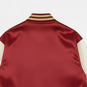 Chaquetas Varsity de Satén Impermeables de Doble Cara con Logotipo Personalizado Bordado, Fabricación en Fábrica, MOQ Bajo, Precio Económico para Hombre - Product Image 6