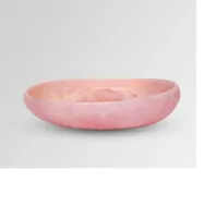 Meerdere moderne, milieuvriendelijke keramische serveerschotels, op maat gemaakte kleur, duurzaam, voor koude gerechten, fruitsalades, met marmerstructuur