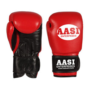 Gants de boxe en cuir mat noir mat, respirants, avec couleurs personnalisables (bleu/orange), 10 oz, gants de boxe de club - Product Image 4