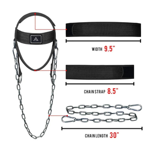 Soporte de Rodilla Ajustable de Neopreno Transpirable y Antideslizante con Arnés para la Cabeza para Entrenamiento de Fuerza del Cuello, Accesorios de Gimnasio - Product Image 2