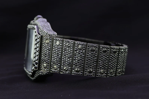 Reloj de diamantes de moissanita negra Iced Out Hip Hop Bussdown reloj automático de Diamantes Joyería de moda para hombres - Product Image 2