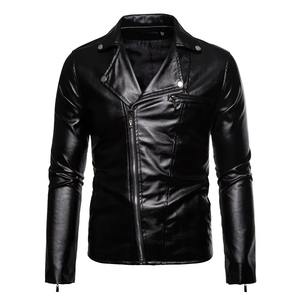 Chaqueta de Cuero de Moda para Hombre, de Alta Calidad, Nueva Colección, Ropa Casual de Invierno, Tela de Lona Transpirable de Secado Rápido, Cuello Mao - Product Image 1