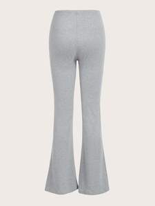 2025 dernière conception personnalisée de haute qualité pantalon évasé coupe régulière pantalon été plat avant 100% coton OEM femmes pantalons - Product Image 2