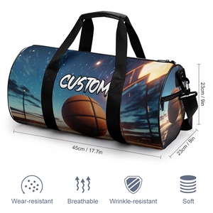 กระเป๋าเดินทางสำหรับผู้ชายน้ำหนักเบาออกแบบโลโก้ได้ตามต้องการน้ำหนักเบากระเป๋าเป้สะพายหลังกลางแจ้งสำหรับใส่เล่นกีฬากันน้ำพกพาไปยิมกระเป๋าทรงดัฟเฟิล - Product Image 3