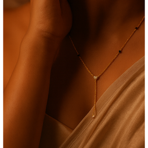 Fashion Layered Lariat Mangalsutra <b>Necklace</b> - Product Image 5