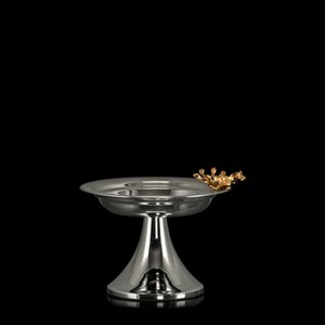 Ensemble Unique de 3 bols de service en bois et en métal avec support de forme ronde pour ustensiles de cuisine vaisselle d'hôtel Dates bols de fruits secs - Product Image 3