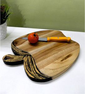 Planche à découper en bois en forme de pomme pour restaurant et hôtel - Product Image 1