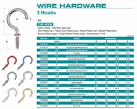 Crochets de suspension en acier argenté nickelé avec revêtement vinyle, crochets à vis pour suspension de plafond, certifiés ISO 9001, échantillons gratuits, modèle en gros