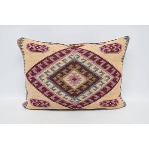 Luxury Red Wool Pillow 20x28 Inch Geometric Vintage Embroidered Pattern Woven 18x18 Size <b>Bedding</b> <b>Fluffy</b> Style - Product Image 1