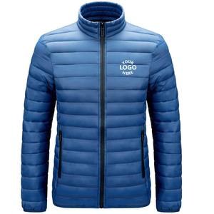 Fabricant de vêtements d'hiver sur mesure, veste matelassée à col montant, veste gonflée grande taille pour hommes - Product Image 4