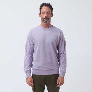 Personalizado 100% algodón de alta calidad Regular serigrafía sudaderas manga hombres cuello redondo pulóver sudadera - Product Image 3