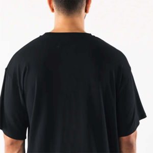 Camiseta de algodón de gran tamaño para hombre, diseño personalizado, hombro caído, recortada, Boxy Jersey, muy ponderado, de talla grande, Haus Industries - Product Image 3