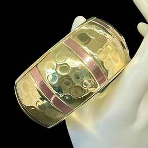 Brazalete de latón crudo de 69 mm, brazalete tipo canal en bruto, brazalete ancho hecho a mano, estilo moderno, artesanía MS - Product Image 3