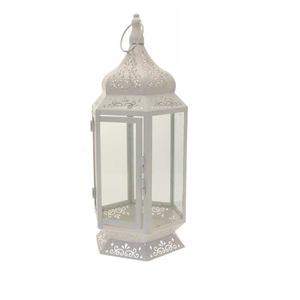 Lanterne à bougie design marocain pour décoration de fête de mariage bougeoir antique en métal laiton fabriqué à la main pour café hôtel et clubs - Product Image 2