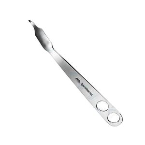 Retractor de cadera manual de acero inoxidable con palanca para huesos, curvo, 300 mm (11.34 pulgadas), punta roma, ancho de punta 6.2 mm, ancho de mandíbula 28 mm, Hohmann Caronia - Product Image 3